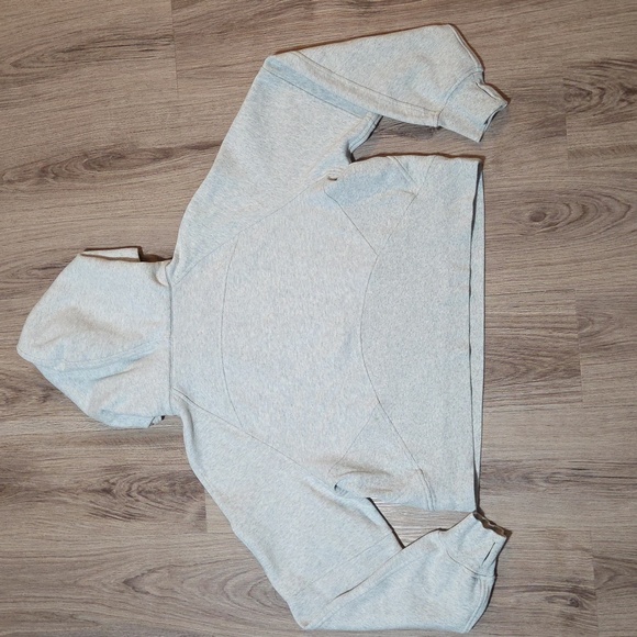 Lululemon Scuba Oversized Half Zip Hoodie *Heathered Core Ultra Light Grey M/L - Picture 10 of 16